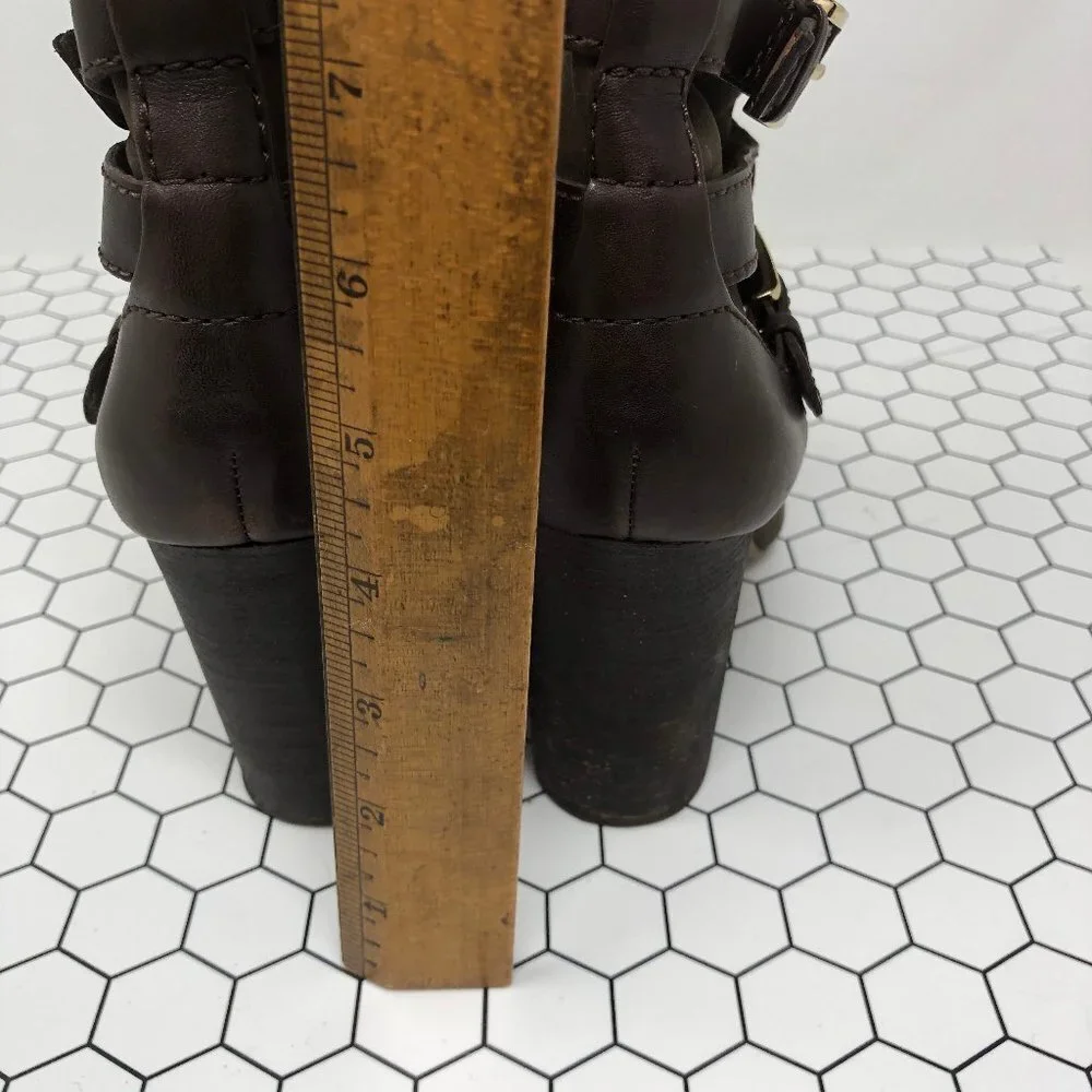 Louise et Cie Brown Leather Seneca Ankle Boots 8.5